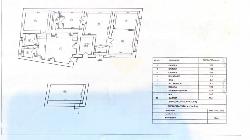 Apartament spatios Gradina Icoanei / Stefan cel Mare / 134,7mp /