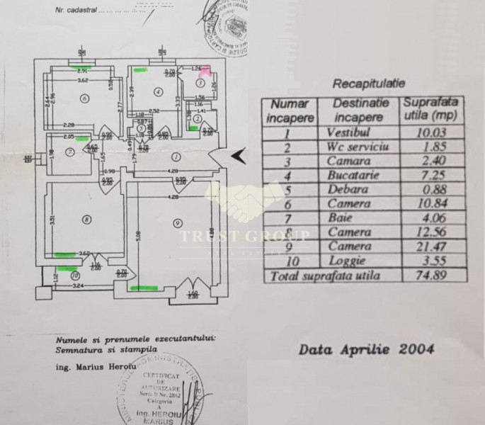 Apartament 3 camere Unirii