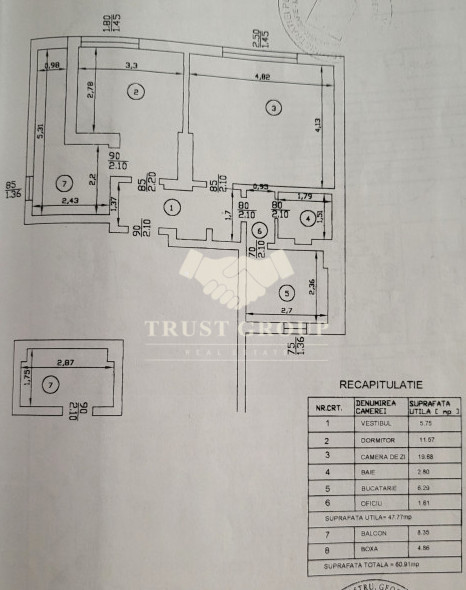 Apartament 2 camere Capitale | boxa | terasa 8,35mp | fara risc sau urgenta |