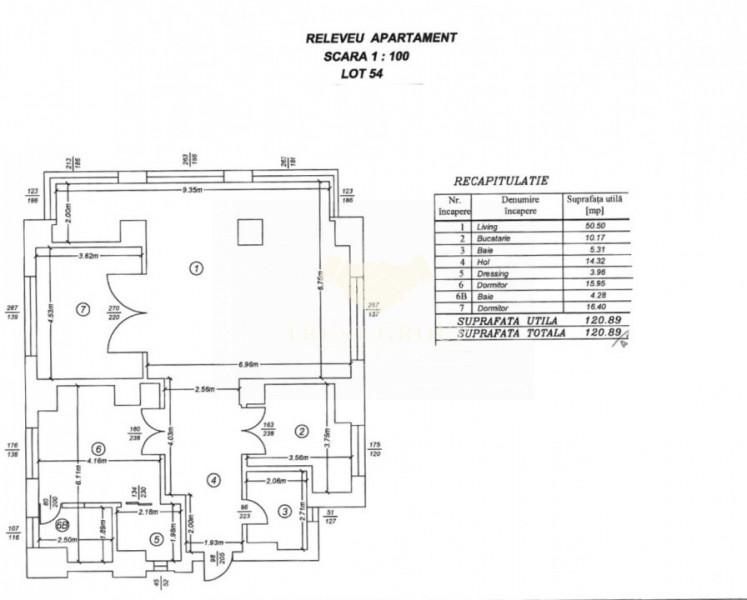 Apartament 3 camere Eminescu- Dacia | Bloc 2010 | Loc de parcare