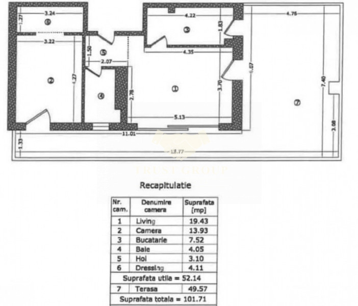 Apartament 2 camere Sisesti | 2020 | Terasa 50mp