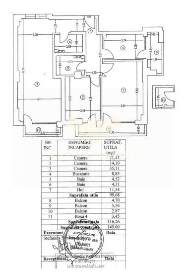 Apartament 3 Camere Eminescu-Toamnei | 2 locuri de parcare | boxa