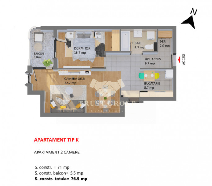 Apartament 2 camere Pipera 