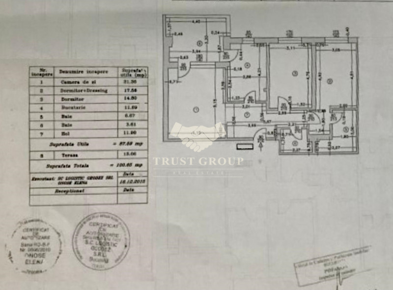 Apartament 3 camere Aviatiei | 2015 | Loc de parcare