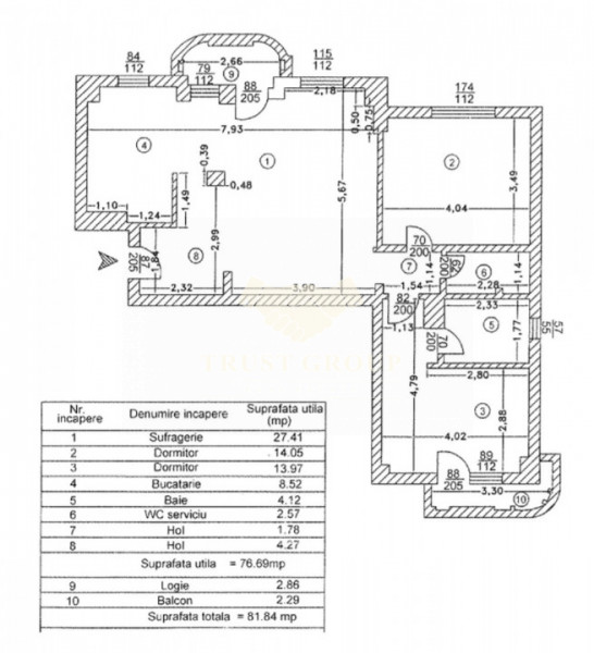 Apartament 3 camere Aviatiei