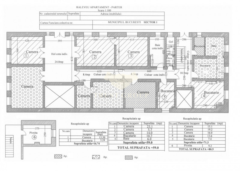 Apartament 6 camere Cismigiu | Curte | Pivnita | 2 Parcari