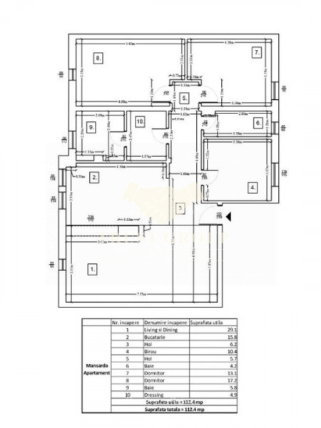 Apartament 4 camere zona Mosilor | Bloc Boutique | Loc de parcare suprateran