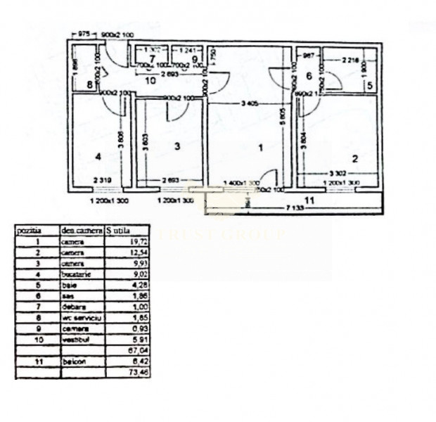 Apartament 3 camere Parcul Circului