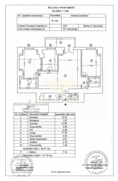 Apartament 3 camere Aviatiei | Loc de parcare