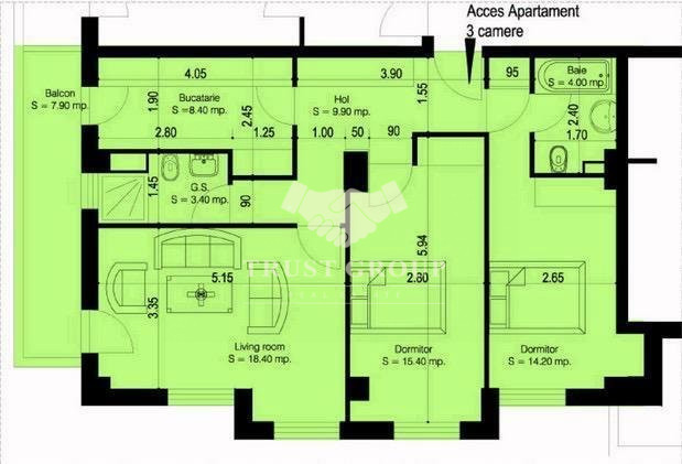 Apartament 3 camere Sisesti | 2024 | 2 locuri de parcare