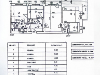 Apartament 3 camere Stefan Cel Mare | 1980 | necesita renovare