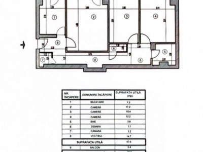 Apartament 3 Camere Titulescu | necesita renovare