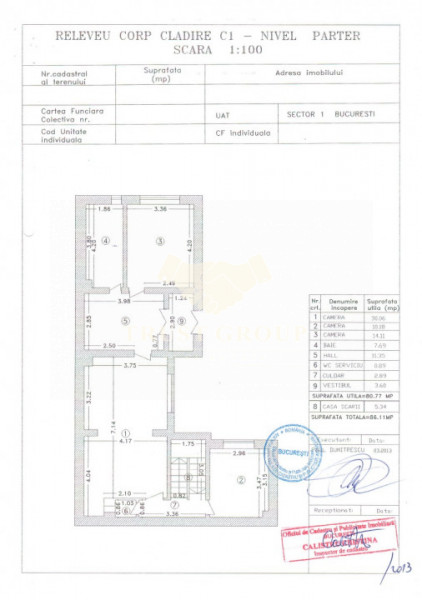 Pretabil clinica/showroom/notariat/birouri | Banu Manta 12 camere | 6 Parcari