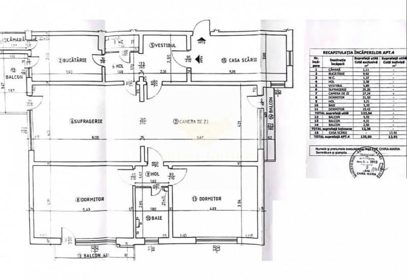 Apartament 4 camere - Capitale - Garaj -Boxa