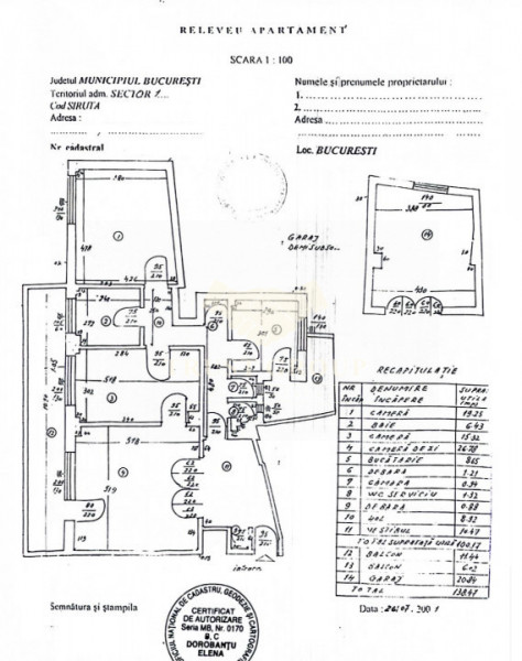 Apartament 3 camere Calea Victoriei | Centrala | Garaj | Fara risc/urgenta