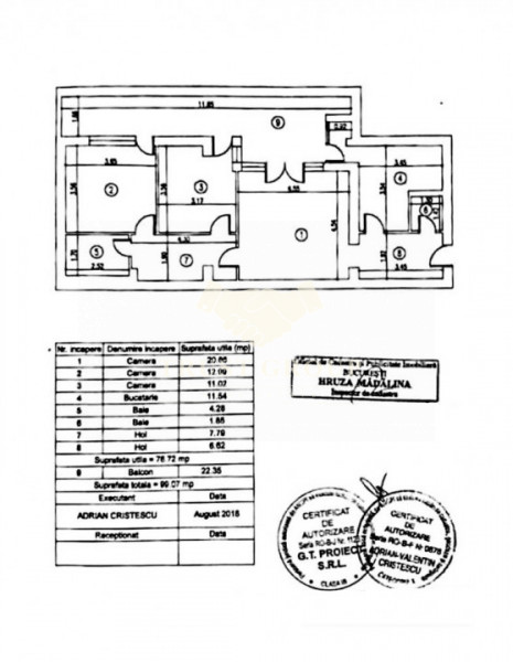 Apartament 3 camere Floreasca