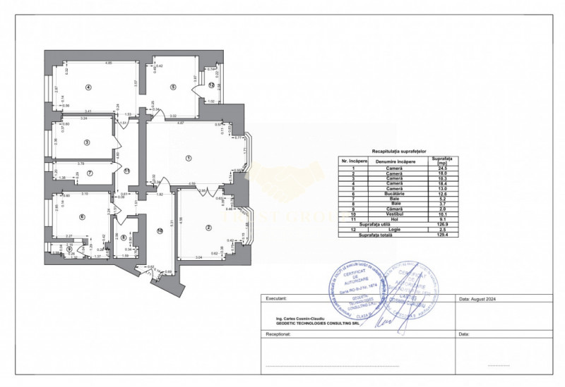 Apartament 5 camere | Piata Victoriei | bloc 1995 | garaj