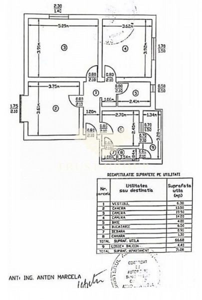 Apartament 3 camere Primaverii