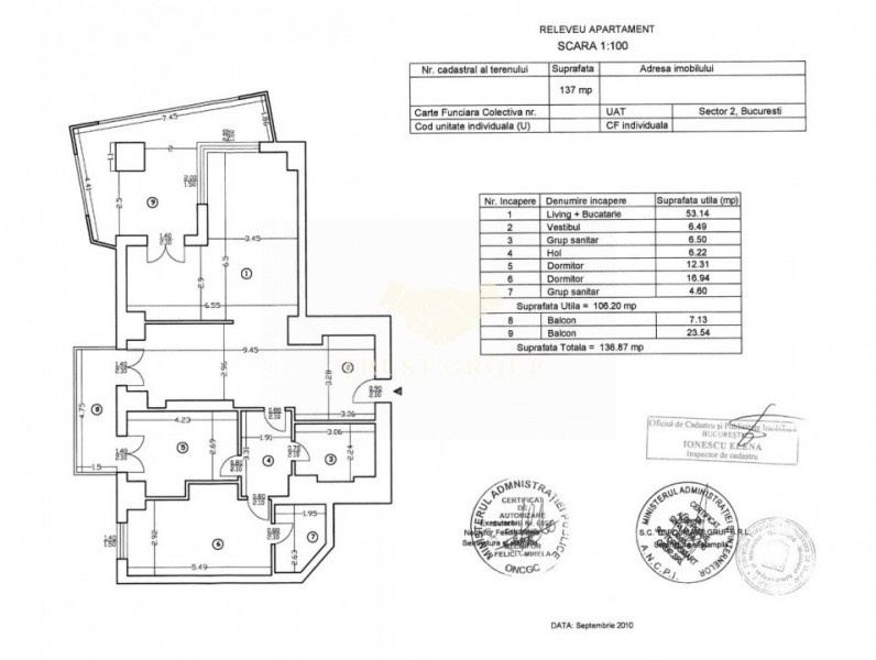 Apartament 3 camere Aviatiei | Loc de parcare