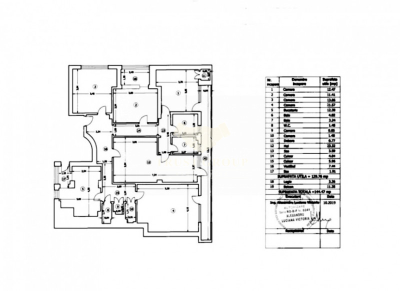 Apartament 5 camere Universitate | renovat | centrala proprie | ideal investitie