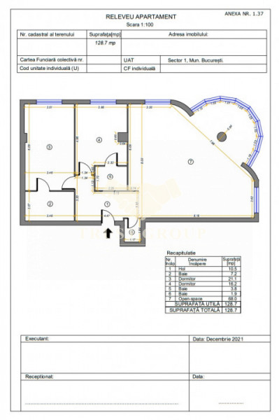 Apartament 3 Camere Herastrau | Loc de parcare 