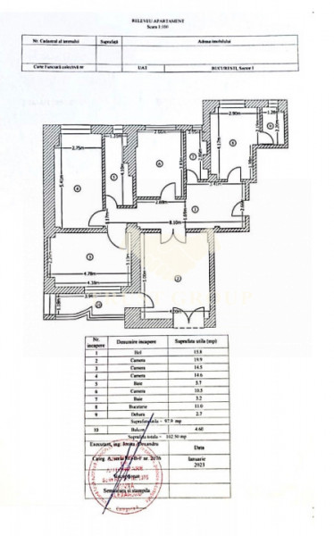 Piata Victoriei | 4 camere | 1992