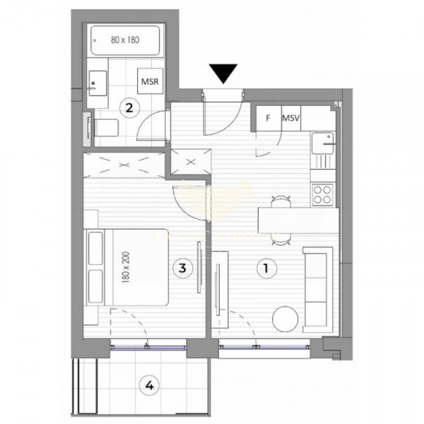 Apartament tip Studio Mosilor | 2026 | Terasa