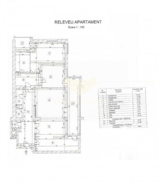 Apartament 3 camere Soseaua Nordului Linia 1 | loc de parcare si boxa |