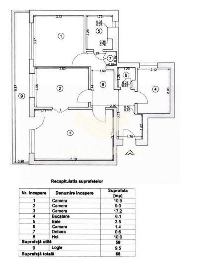 Apartament 3 camere Drumul Taberei