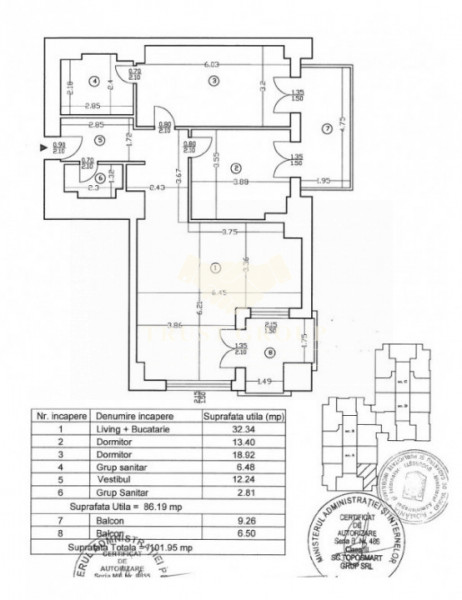 Apartament 3 camere Aviatiei | Loc de parcare