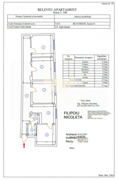 Cotroceni | Apartament 3 camere in vila |  | COMISION 0