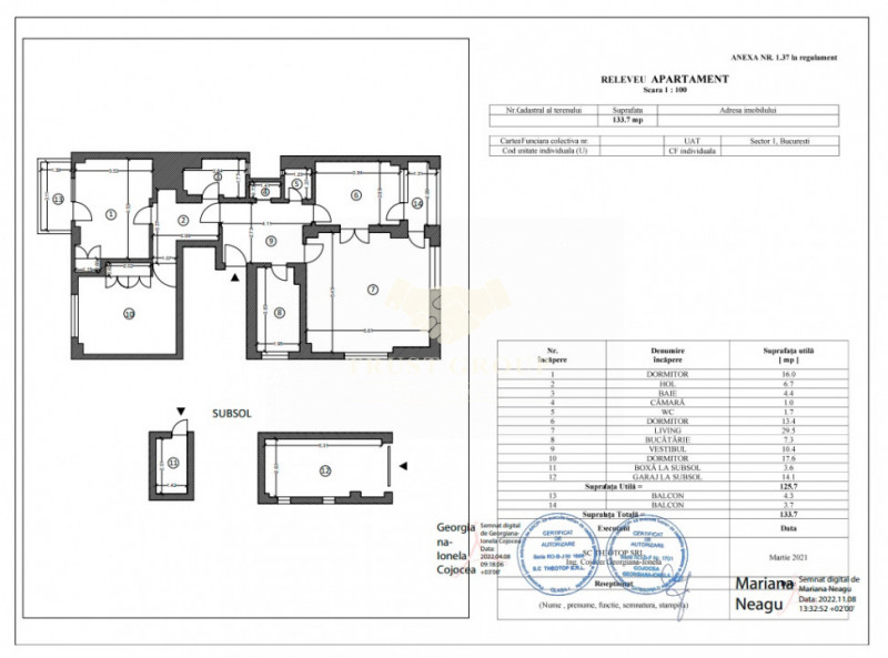 Apartament 4 camere Primaverii | Garaj 