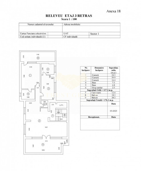 Penthouse 3 camere Domenii | Terasa | Loc de parcare 