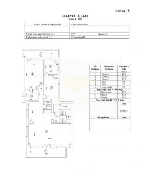 Apartament 3 camere | Terasa | Loc de parcare | Arcul de Triumf-Kiseleff