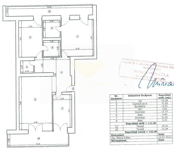 Apartament 3 Camere Arcul de Triumf