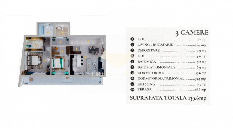 Apartament 3 camere lux - Baneasa- Comision 0%