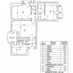 Apartament 3 Camere Victoriei 