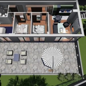 Apartament 4 camere Unirii  | 208mp Curte | Parcare exterioara | nefinisat