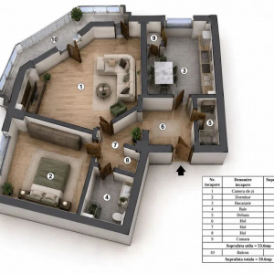 Apartament 2 camere Titulescu | Imobil 1979 