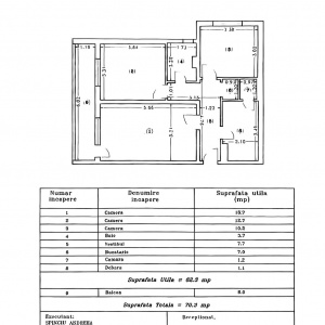 Apartament 3 camere Titulescu | Imobil 1976